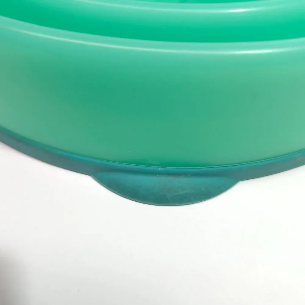 Outward Hound Dog Games Slow Feeder Maze Plastic Dog Bowl Green Teal